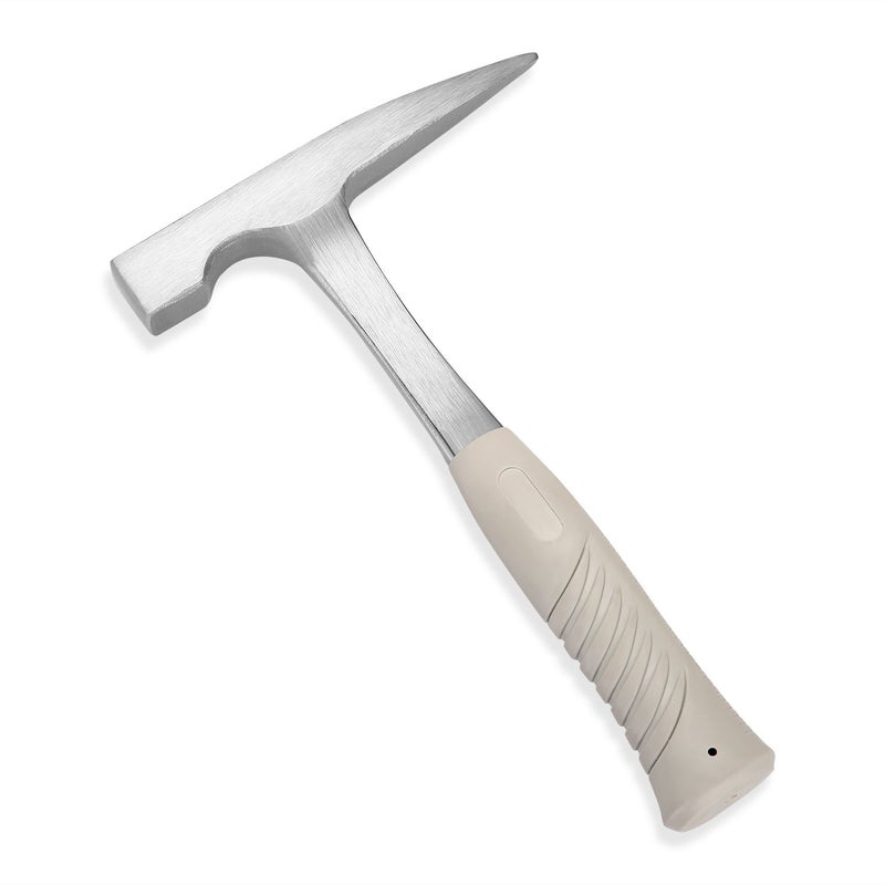 EFFICERE 22-Ounce All Steel Rock Pick Hammer with Pointed Tip, 11-Inch Overall Length | Essential for Geological Study, Rock Hounding, Prospecting, Mining, Fossil Dig, Masonry Related and Much More - Image 1